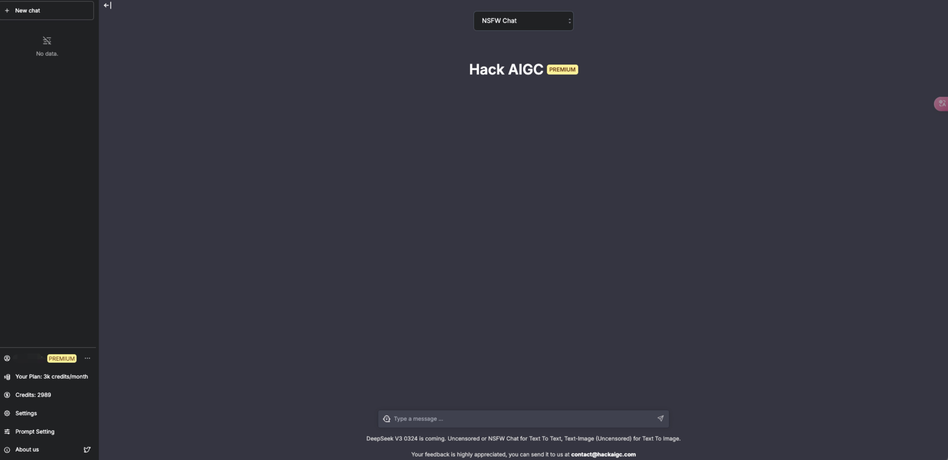 HackAIGC - The Most Stable Uncensored AI Platform